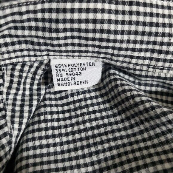 Las Olas VTG "Read" Checkered Shirt Size Large - Picture 12 of 12